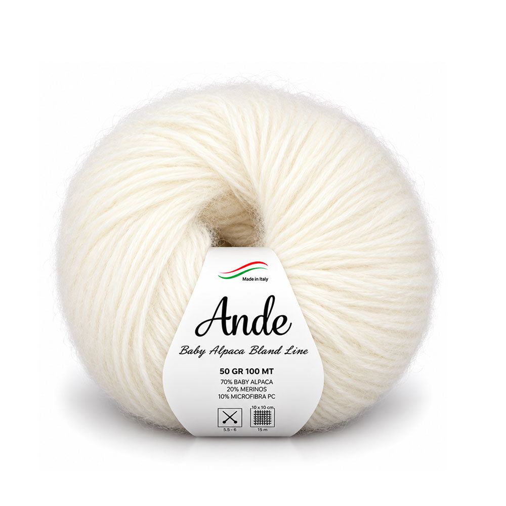 צמר בייבי אלפקה ומרינו ANDE 50g/100m