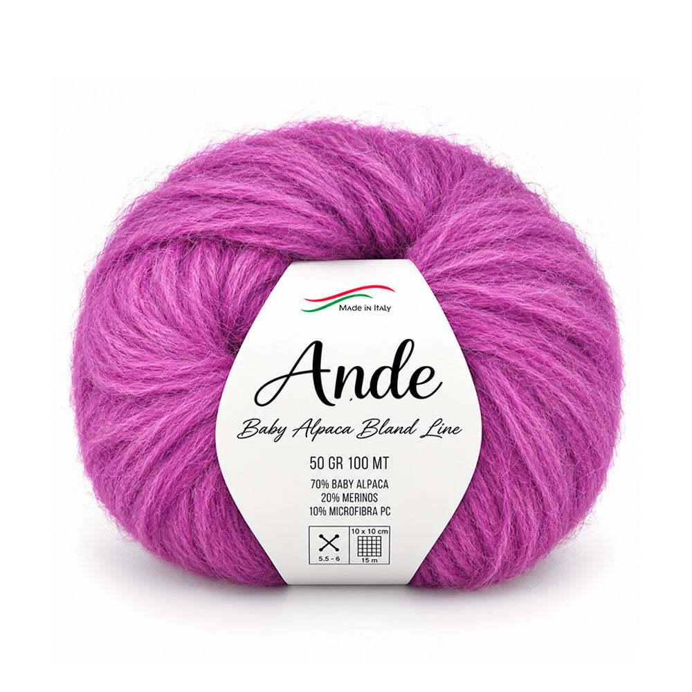 צמר בייבי אלפקה ומרינו ANDE 50g/100m