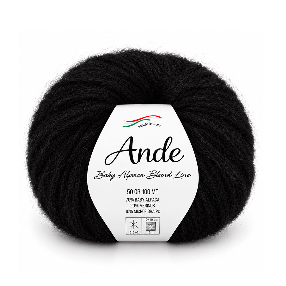 צמר בייבי אלפקה ומרינו ANDE 50g/100m