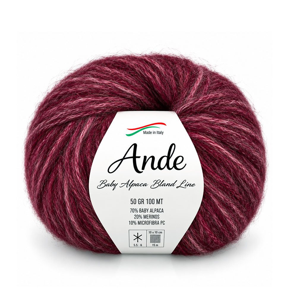 צמר בייבי אלפקה ומרינו ANDE 50g/100m