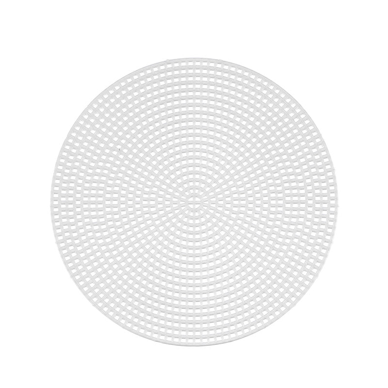 רשת פלסטיק לרקמה בצורת עיגול