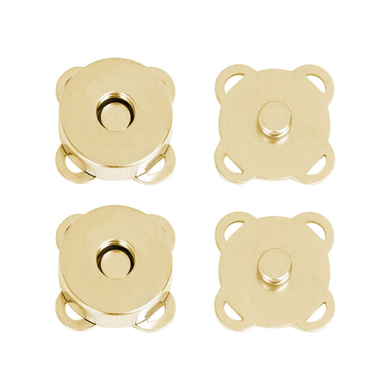 זוג סוגרי מגנט לתפירה זהב