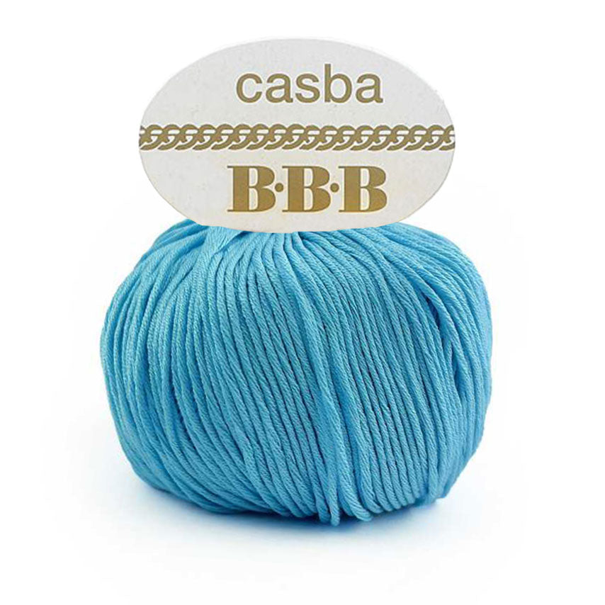 כסבה חוט כותנה מבריקה ואיכותית לסריגת יד CASBA 50g/127m