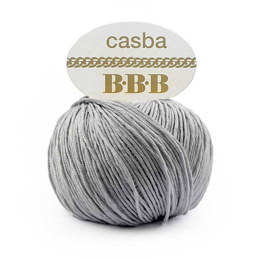 כסבה חוט כותנה מבריקה ואיכותית לסריגת יד CASBA 50g/127m