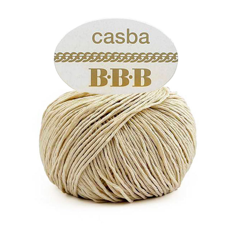 כסבה חוט כותנה מבריקה ואיכותית לסריגת יד CASBA 50g/127m