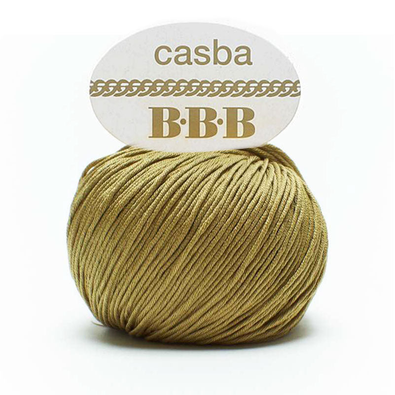 כסבה חוט כותנה מבריק ואיכותי לסריגת יד CASBA 50g/127m