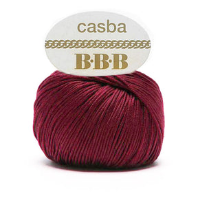 כסבה חוט כותנה מבריק ואיכותי לסריגת יד CASBA 50g/127m