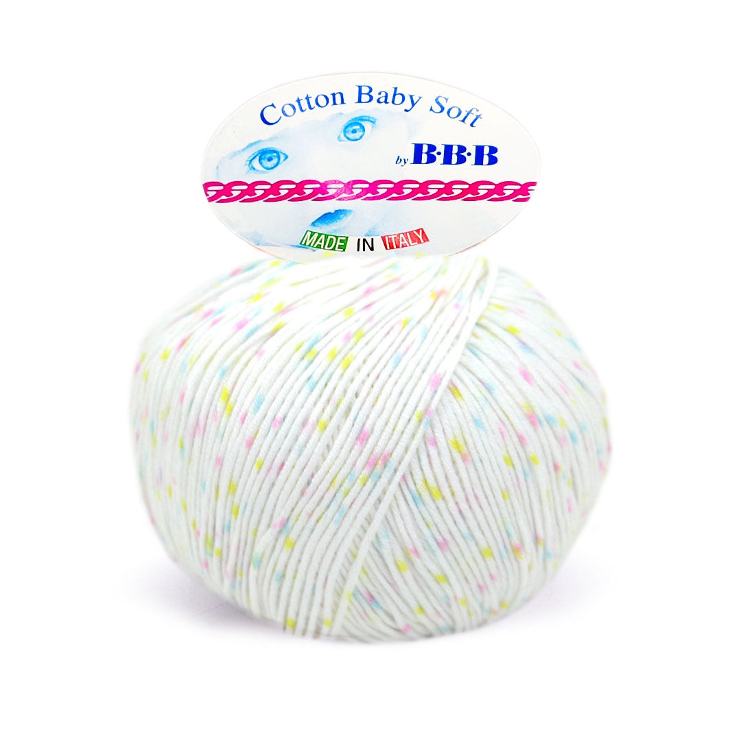 חוט כותנה צבעונית לתינוק Cotton Baby Soft 50g/179m