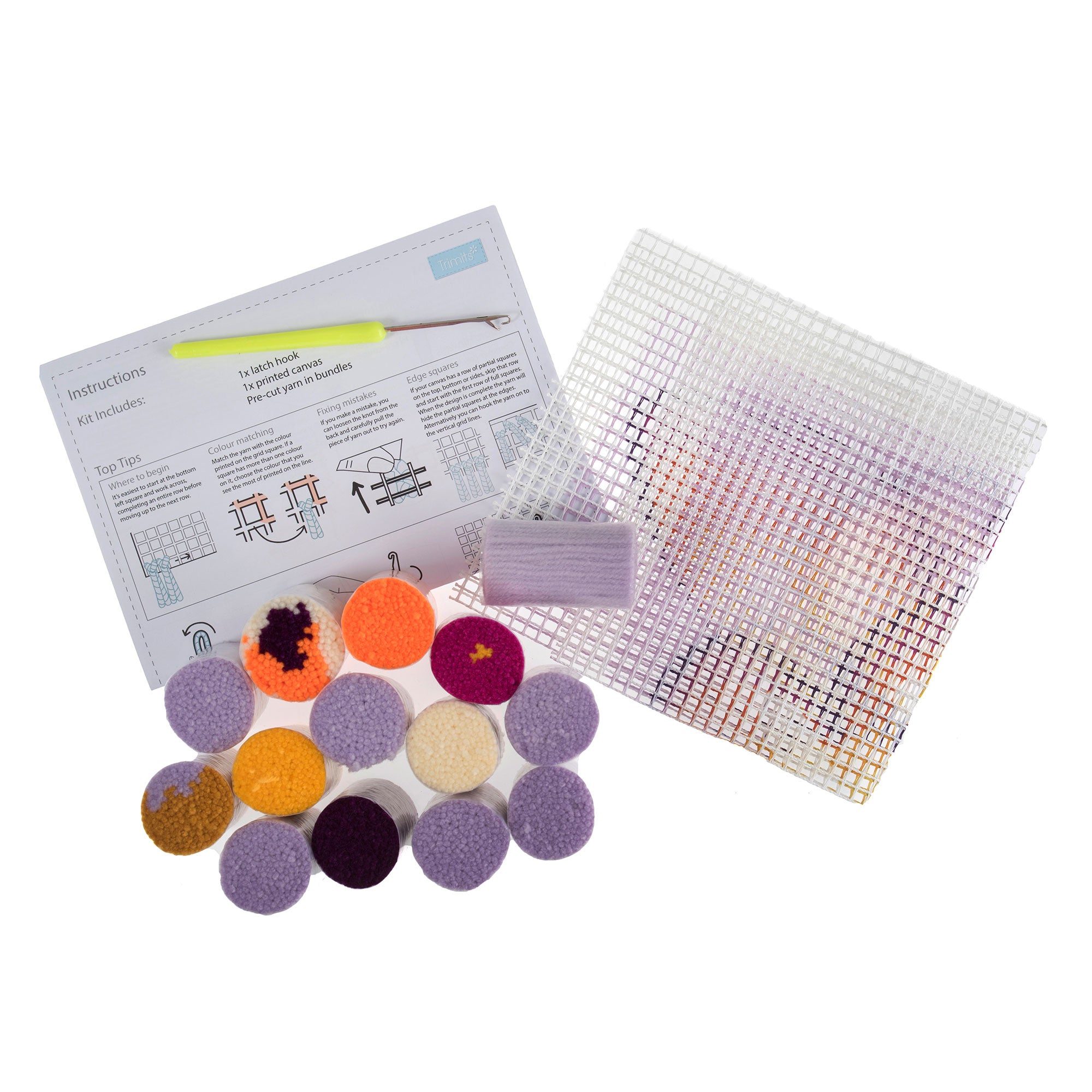 ערכת שטיח ״פרפר״ 30.5X30.5 ס״מ