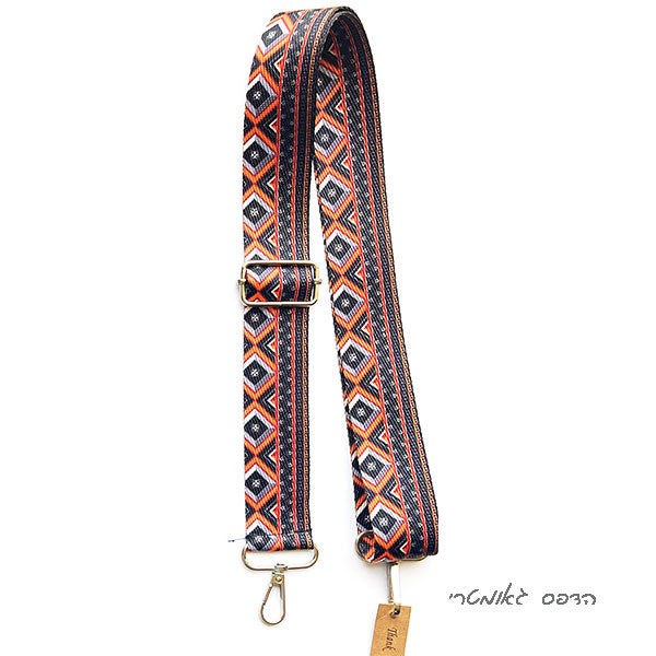 רצועה לתיק הדפס גאומטי