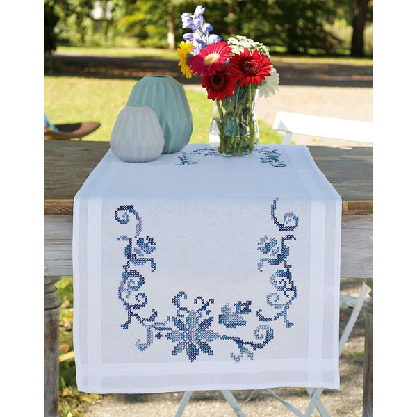 מפת ראנר מלכותי - ערכת רקמה איקסים פשוטה 40X100 ס״מ 609.7887