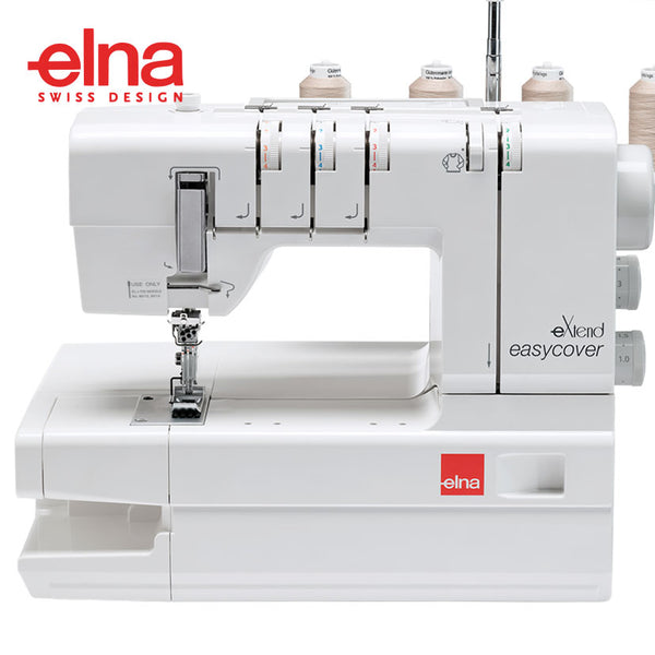 מכונת קוברלוק לתפר אלסטי מכפלת לבגדי ספורט וטריקו ELNA EASYCOVER