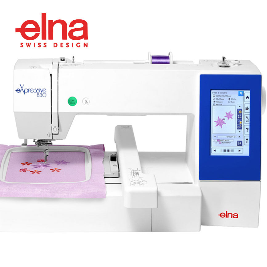 מכונת רקמה ממוחשבת ELNA EX830 שטח רקמה 20X28 ס״מ