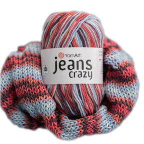 ג׳ינס קראזי חוטי כותנה צבעוניים JEANS Crazy 50g/160m