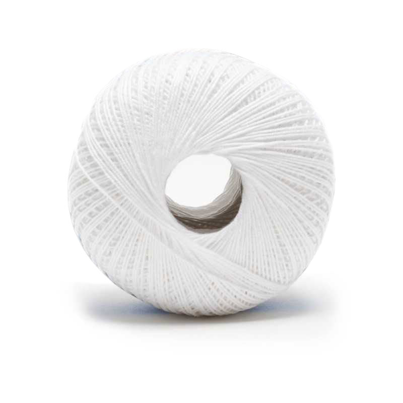 חוט כותנה דק לסריגה במסרגה אחת FILO DI SCOZIA N8 50g/338m