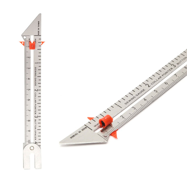 סרגל אוניברסלי למדידה וסימון בתפירה וסריגה 15 ס״מ
