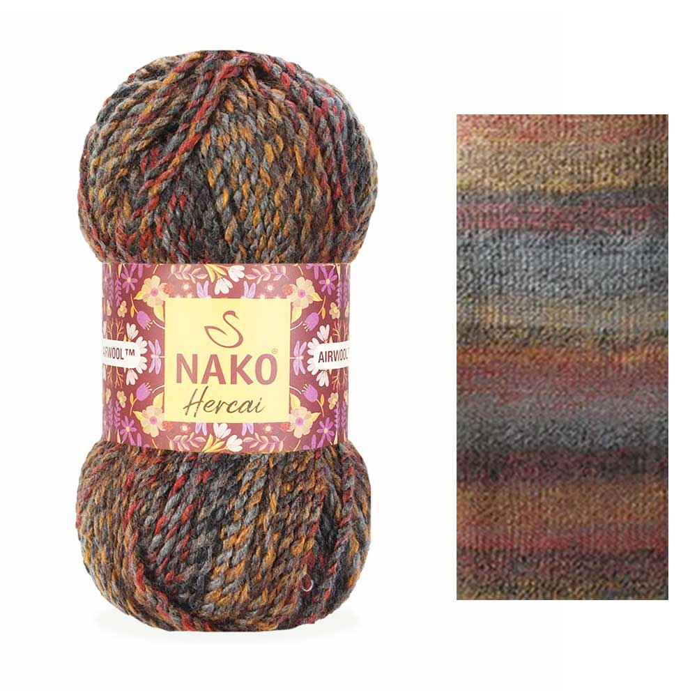 חג׳אי צמר עבה מחליף צבעים HERCAI