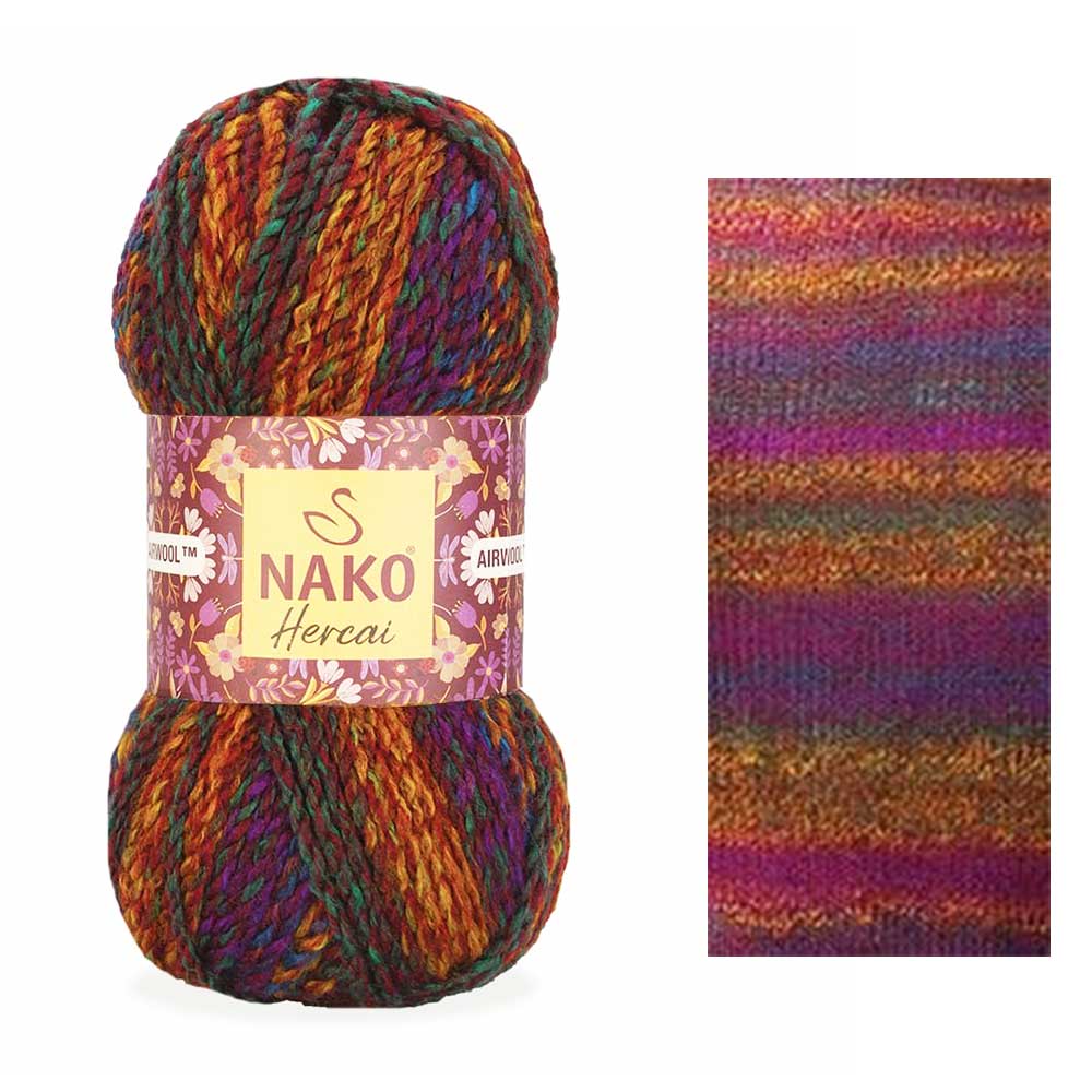 חג׳אי צמר עבה מחליף צבעים HERCAI