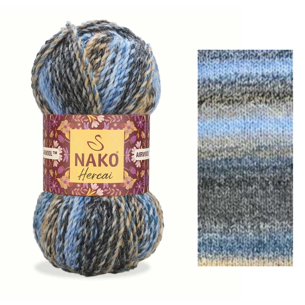 חג׳אי צמר עבה מחליף צבעים HERCAI