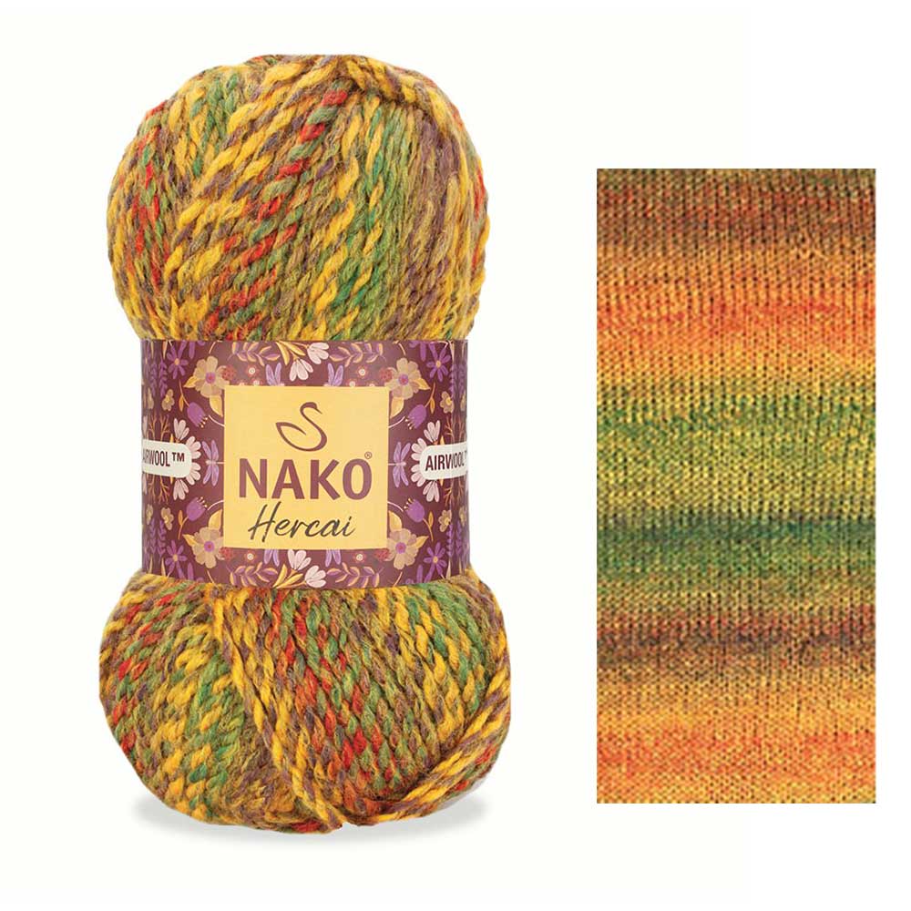 חג׳אי צמר עבה מחליף צבעים HERCAI