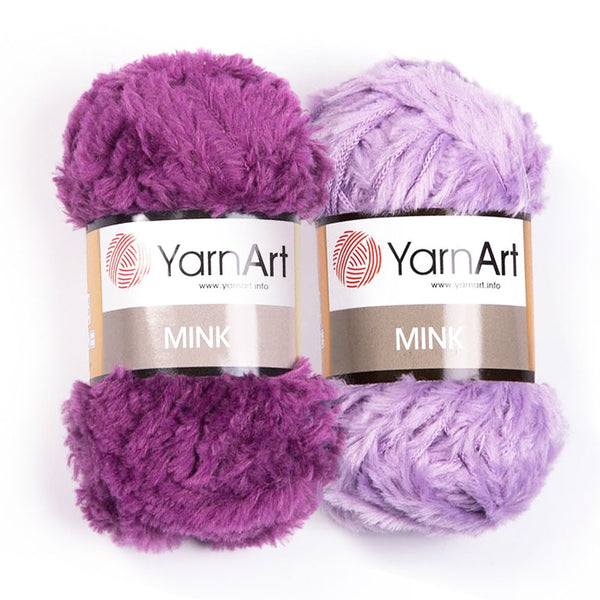 מינק חוט סריגה פרוותי למסרגות 6-7 MINK