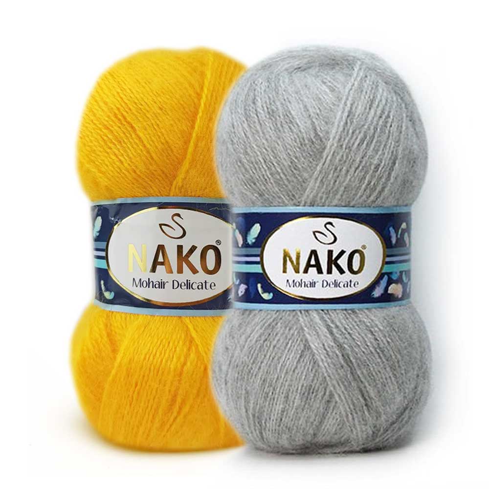 צמר מוהר רך ואווררי לסריגת שאלים MOHAIR DELICATE