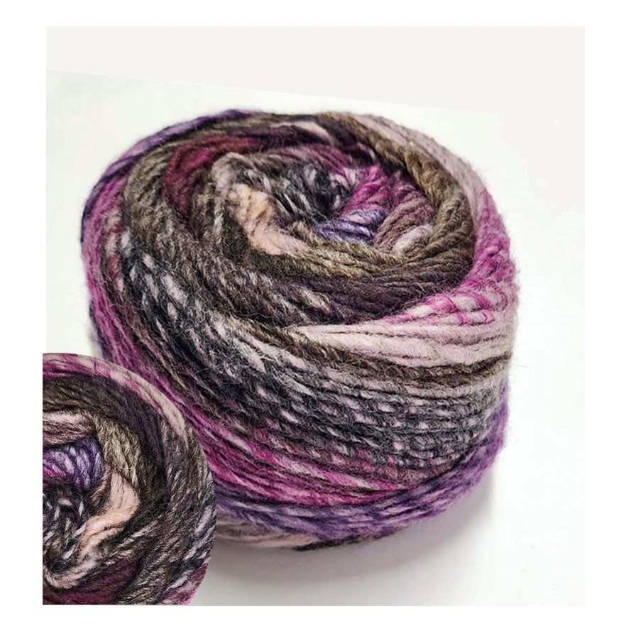 חוט צמר איטלקי מחליף צבעים 100g/180m PAGLIACCIO