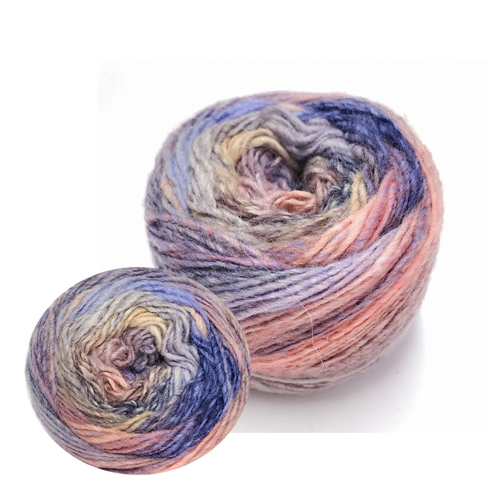 חוט צמר איטלקי מחליף צבעים 100g/180m PAGLIACCIO