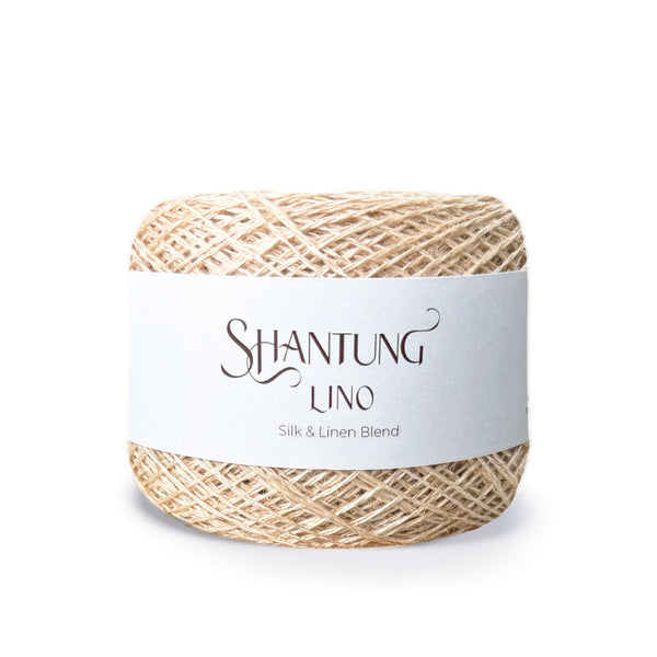 Shantung lino חוט משי ופשתן טבעי 100g/400m