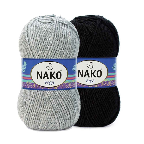 צמר אקרילן מעולה, מבחר גדול של צבעים למסרגות 4-6 VEGA