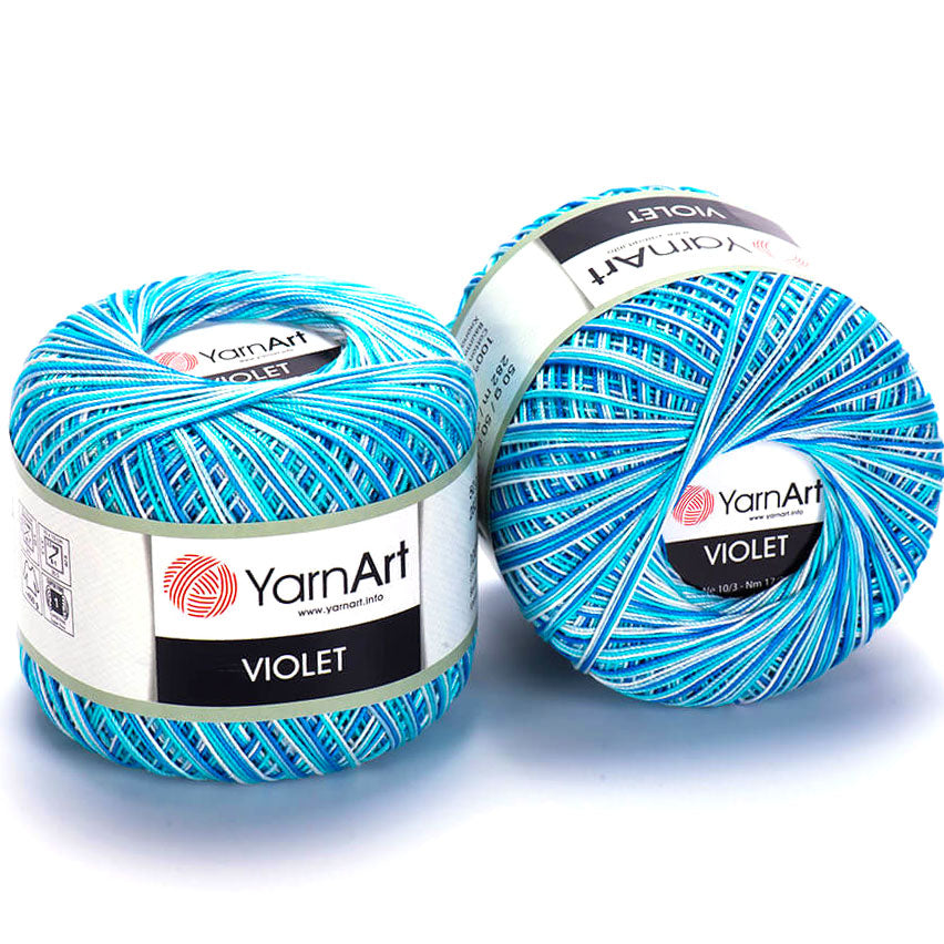 ויולט כותנה לסריגת קרושה VIOLET MELANGE 50g/282m