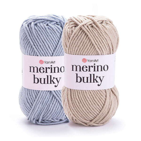 צמר עבה לסריגה מהירה 100g/100m MERINO BULKY