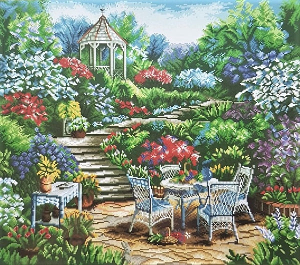 ערכת רקמה בד גבינה מודפס עם חוטים 080