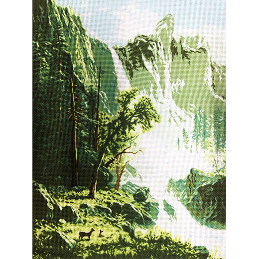 ערכת רקמה בד גבינה מודפס עם חוטים 083