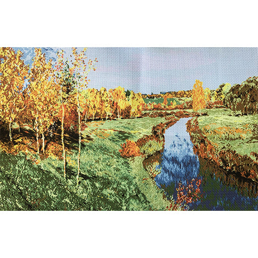 ערכת רקמה בד גבינה מודפס עם חוטים 108