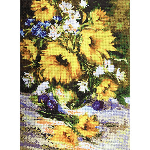 ערכת רקמה עם חוטים פרחי בר 173