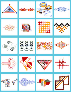 דוגמאות רקמה למכונות רקמה בקובץ  מודרן