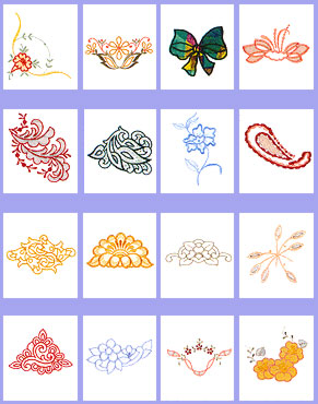 דוגמאות רקמה למכונות רקמה קובץ תחרה