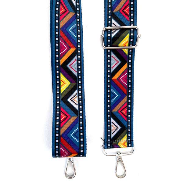 רצועת תיק זיגזג צבעוני