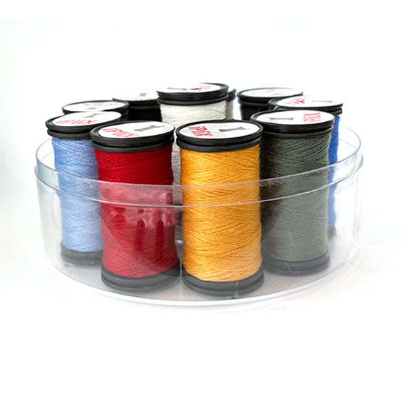 סט 10 חוטי תפירה בצבעים שונים