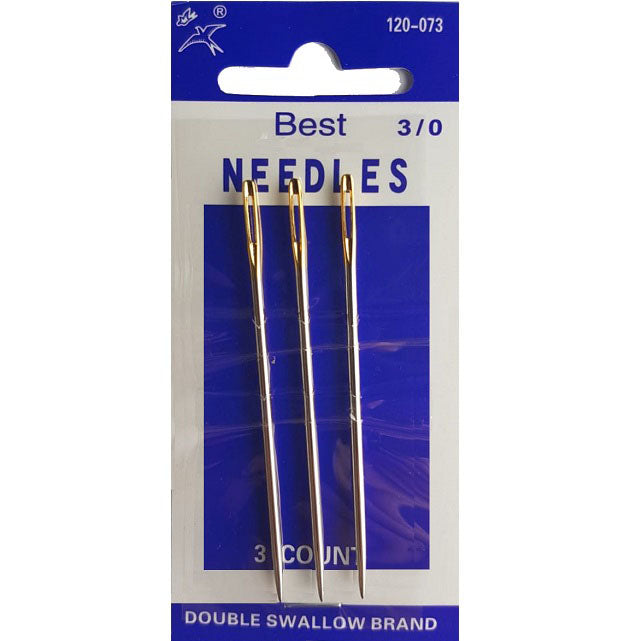 סט  מחטים לתפירה ידנית ראש מוזהב