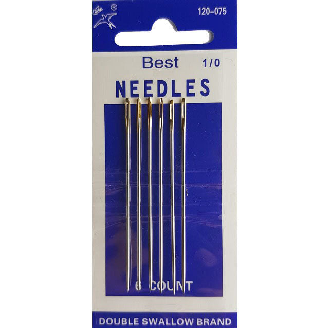 סט  מחטים לתפירה ראש מוזהב 