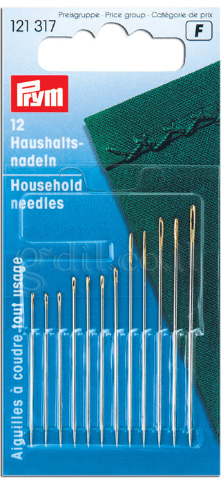 מחטים לתפירה בייתית עם ראש זהב סט  יח