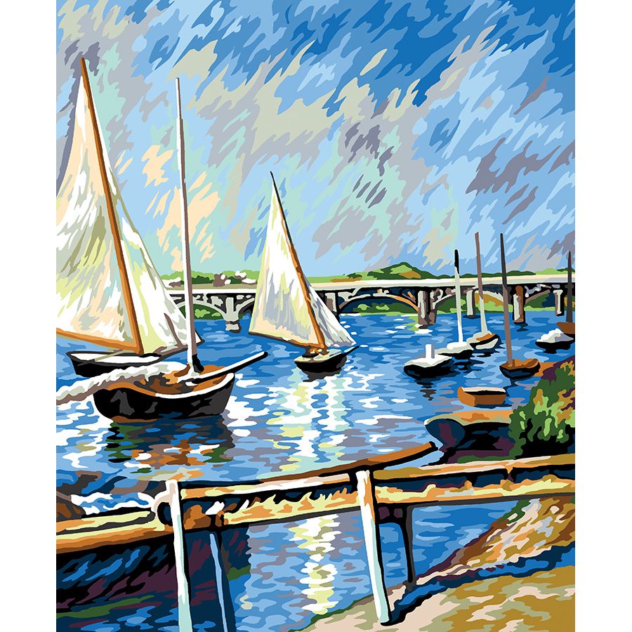 בד קנבס לרקמה עם ציור מודפס בגודל 60X70 ס״מ 134.5187