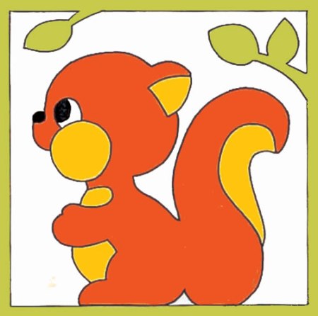 ערכת רקמה לילדים עם חוטים עבים 1435.103