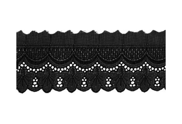 תחרת בטיסט צבע שחור