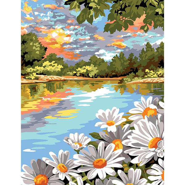 בד קנבס לרקמה עם ציור מודפס בגודל 60X80 ס״מ 152.57