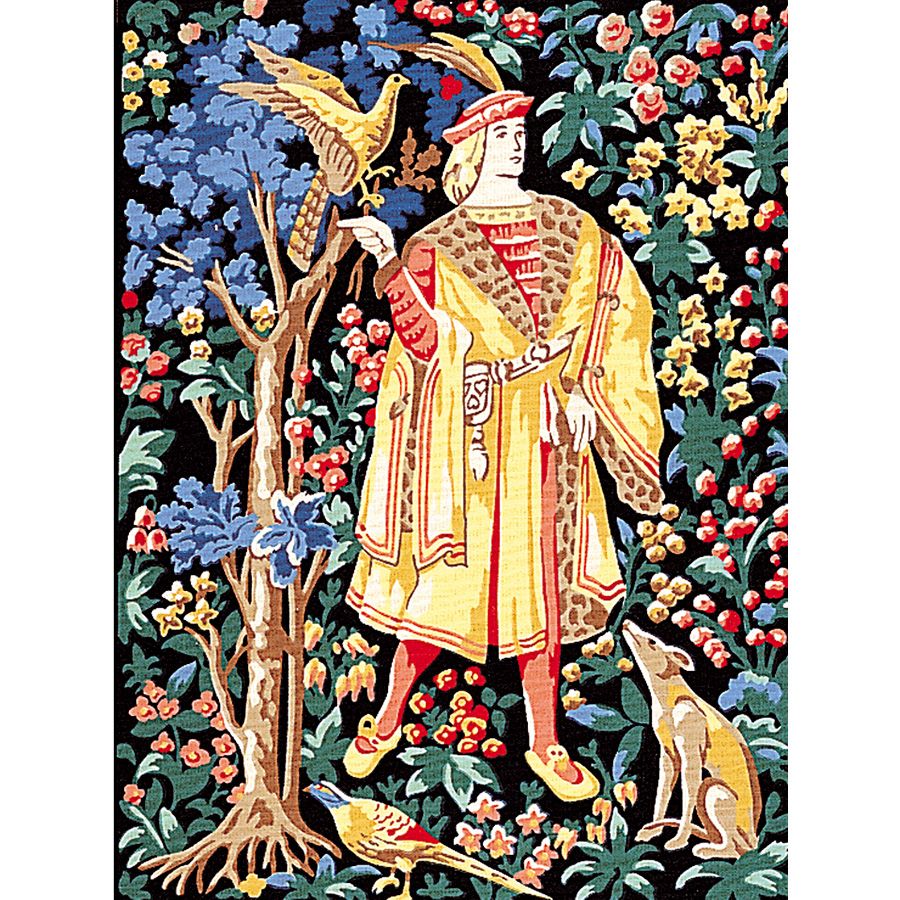 בד קנבס  לרקמה עם ציור מודפס בגודל 40X50 ס״מ 153.1148