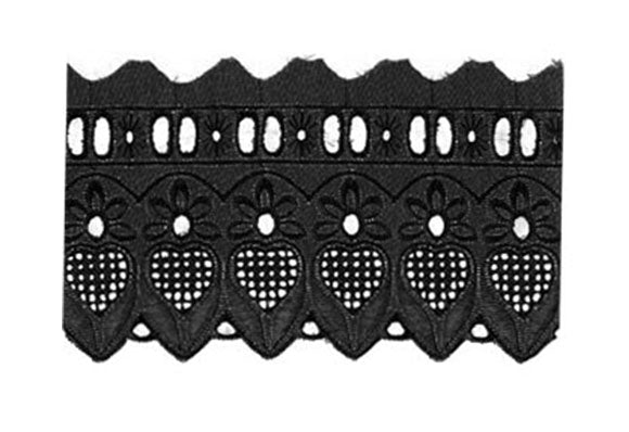 תחרת בטיסט צבע שחור