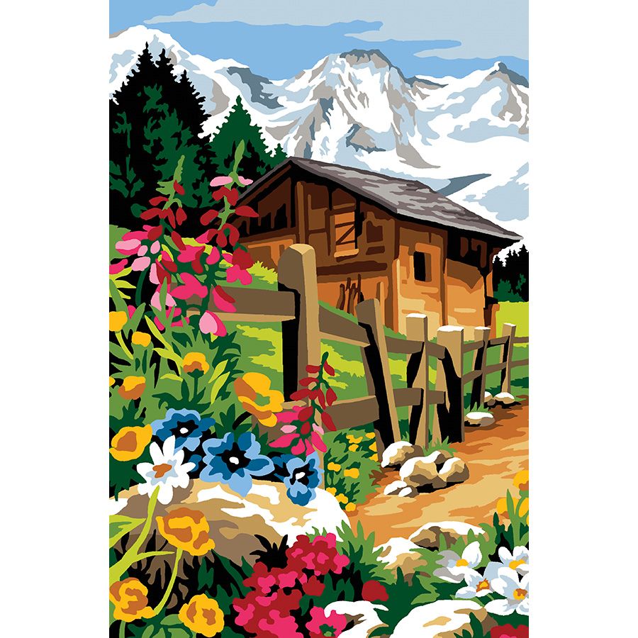 גובלן לרקמה עם ציור מודפס בגודל 75X110 ס״מ 163.4339